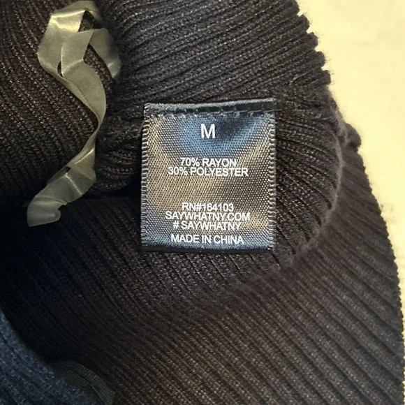 Black knit bodysuit Women's Size Medium Spaghetti straps NWT Sexy - Picture 7 of 9